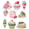 Dessert Fridge Magnet Cross Stitch Kit