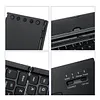 Foldable keyboard, tri-fold Bluetooth keyboard, aluminum alloy mini wireless keyboard for mobile phones and tablets
