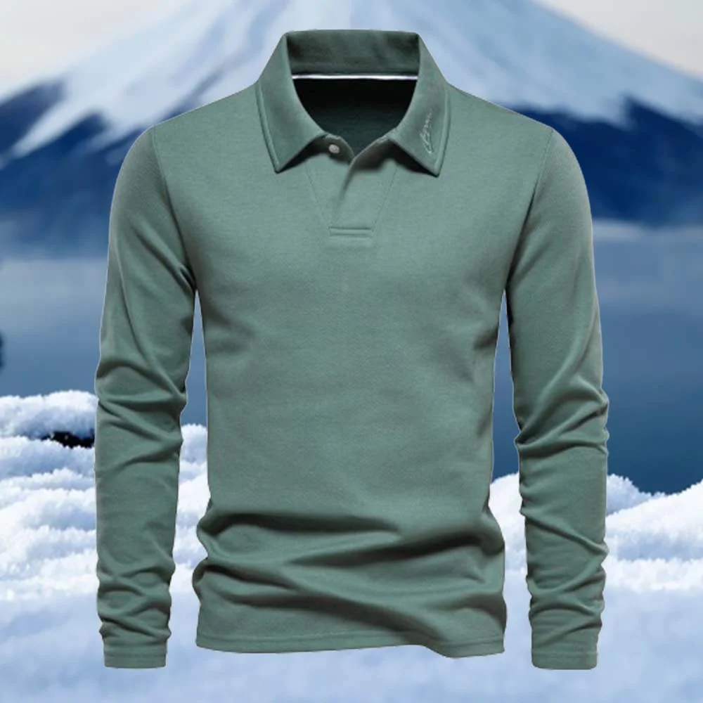 Smiledeer New autumn and winter men's casual lapel versatile polo shirt