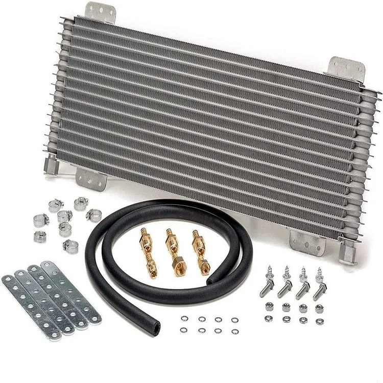 Low Pressure Drop Transmission Oil Cooler LPD47391 47391 40,000 GVW with Mounting Hardware