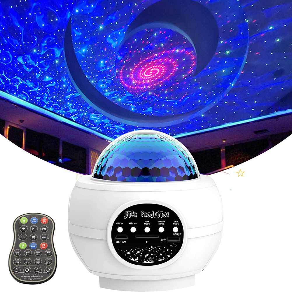 

USB LED Sound Activated-Bluetooth Laser Projector Night Light, 501 Original