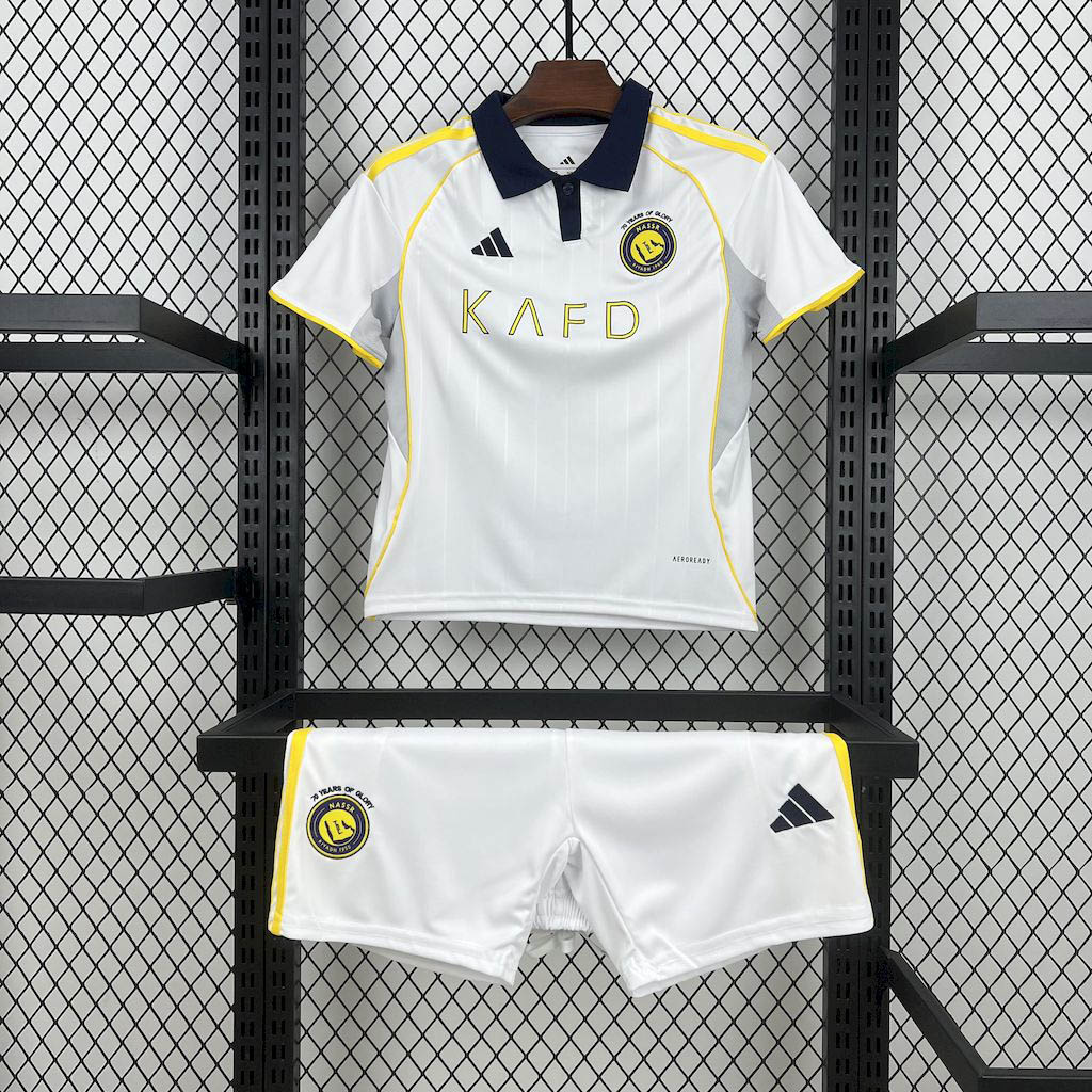 2025-2026 Kids Al-Nassr FC Third Away Football Shirt 1:1 Thai Quality- Maxi Kit