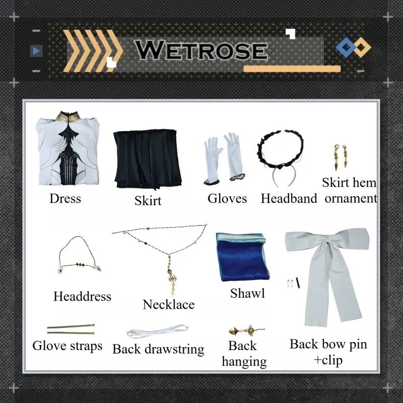 [Wetrose] In Stock Arknights Virtuosa Ambience Synesthesia 2026 Dress Game Outfit Cosplay Costume 