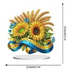 (US Local)Flower Double Sided Effect Table Top Diamond Painting Desktop Ornaments Kit (Sunflower B)