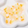 Colorful Square Cube Frosting Glass Beads DIY Accessories