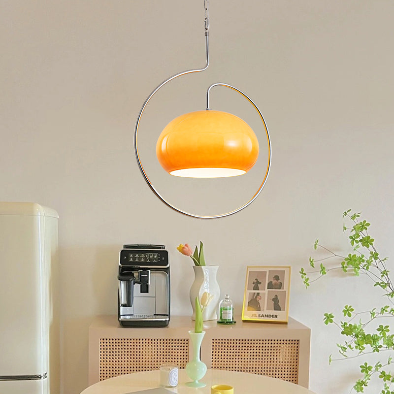 Modern Yellow Metal Pendant Lights