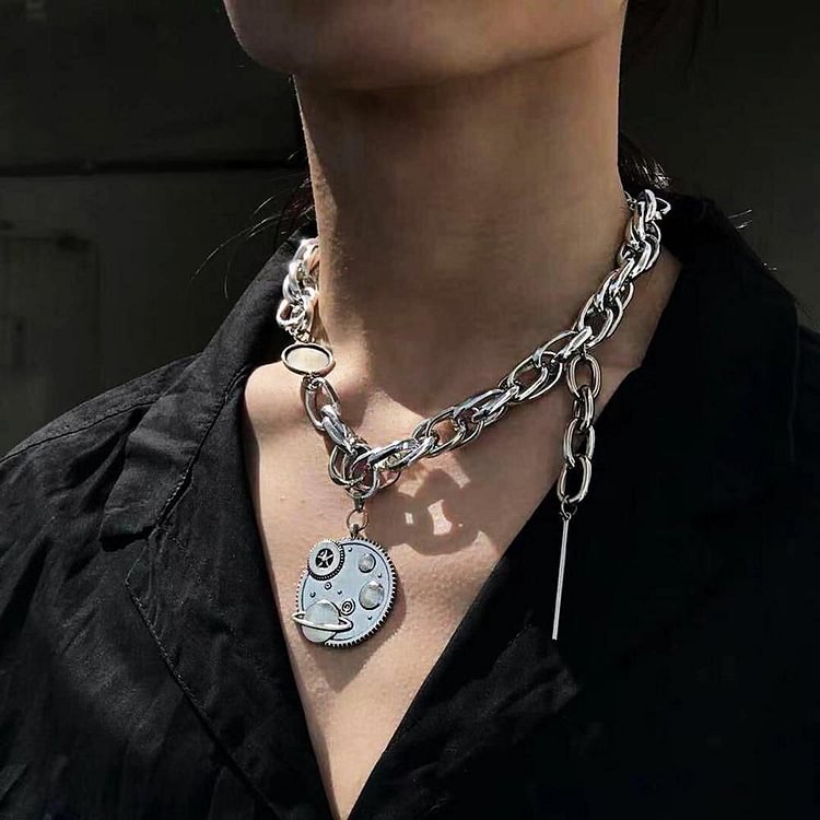 Solar System Punk Necklace-Mayoulove