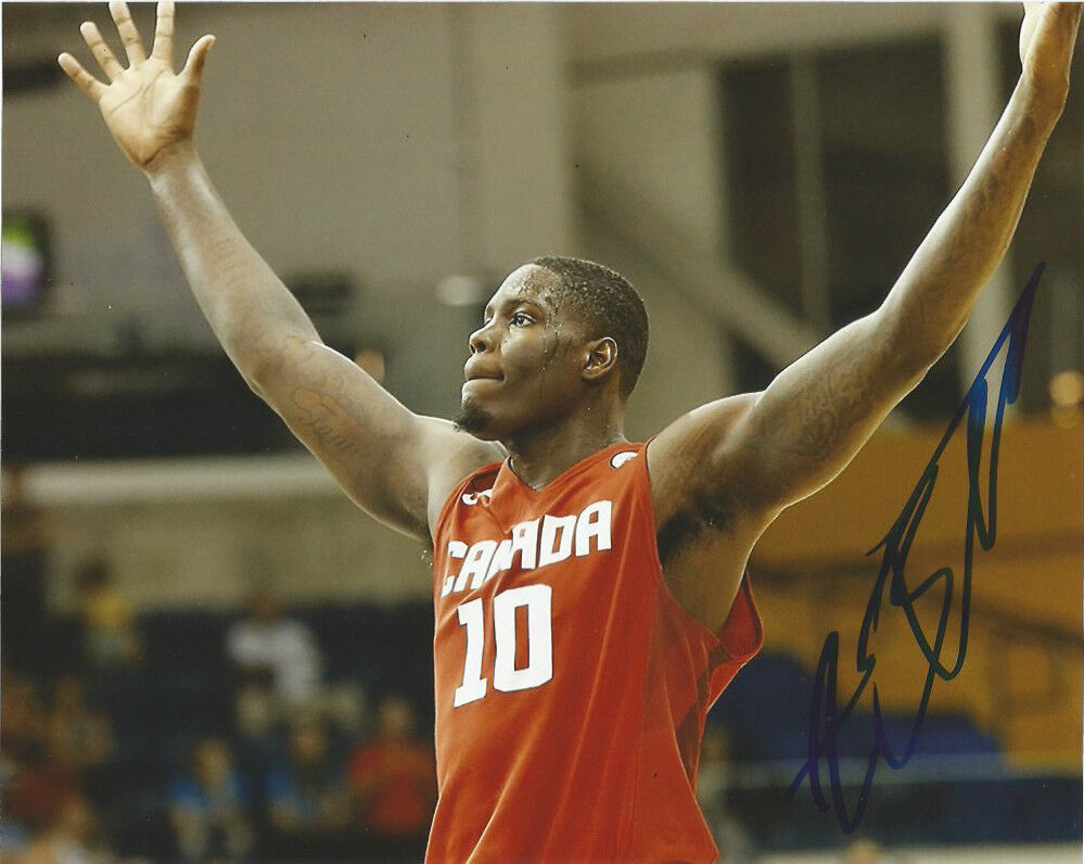 Canada Anthony Bennett Autographed Signed 8x10 NBA Photo Poster painting COA A