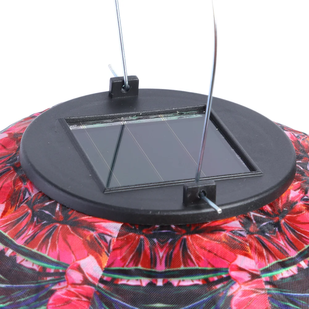 Solar Painted LED Lantern Outdoor Waterproof Garden Hanging Lighting (C)