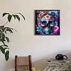 Flower Skull - Full Round Drill Diamond Painting