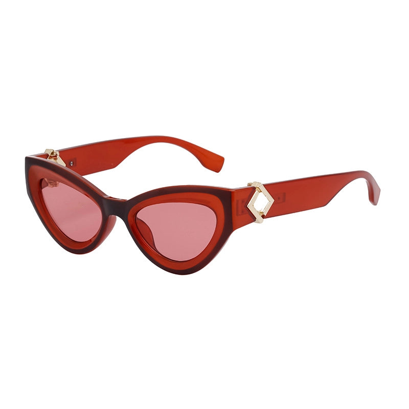 Streetwear Geometric Pc Cat Eye Full Frame Women’s Sunglasses