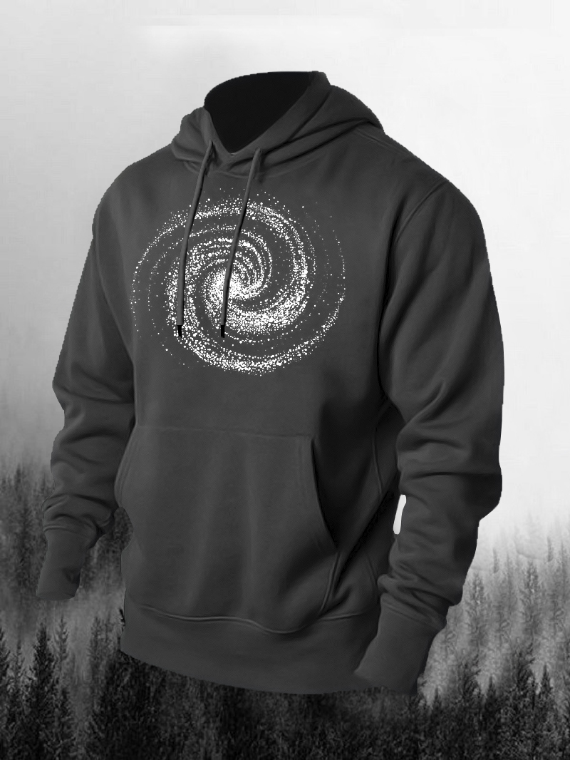 Star Printed Men's Hoodie