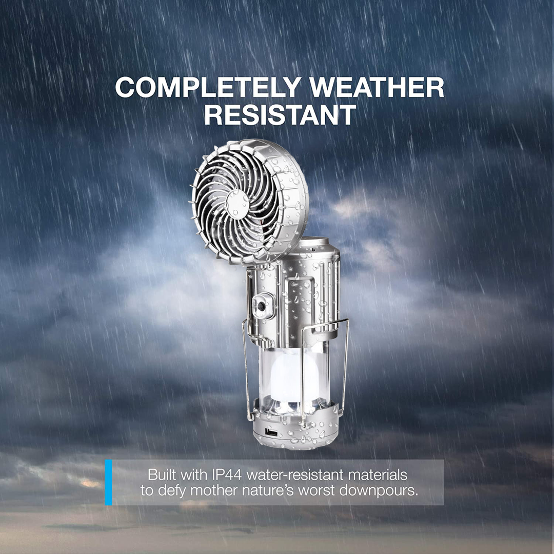 Hugoiio™ 6 in 1 Portable Outdoor LED Camping Lantern With Fan