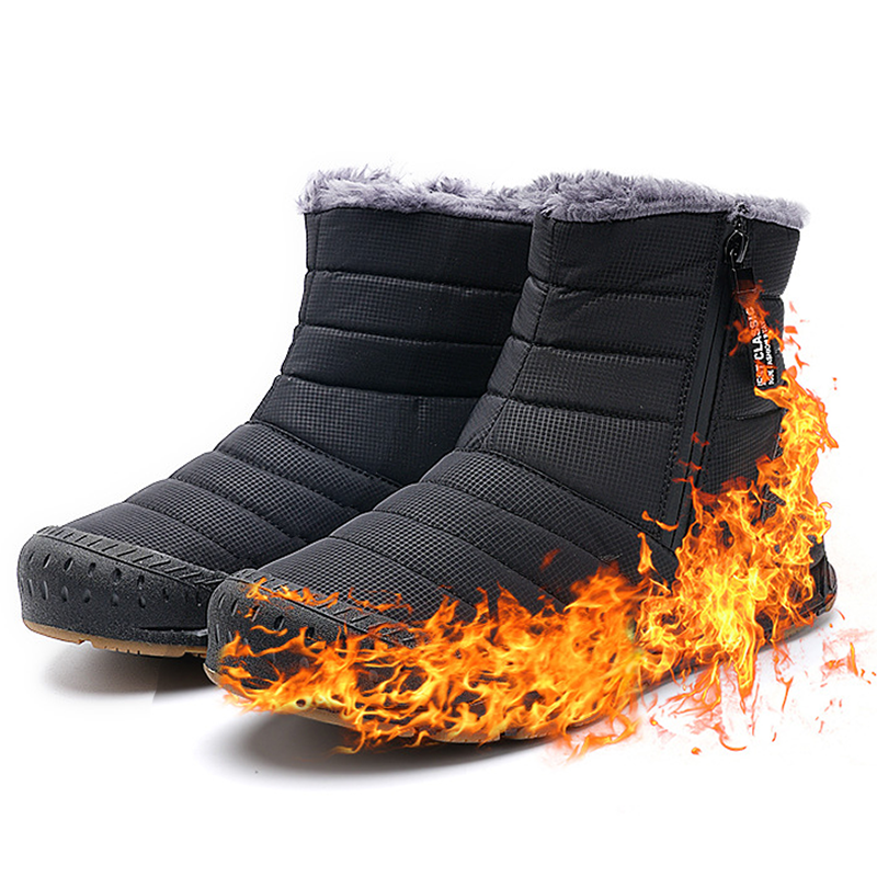 Fleece Waterproof Non-slip Outdoor Boots For Men And Women