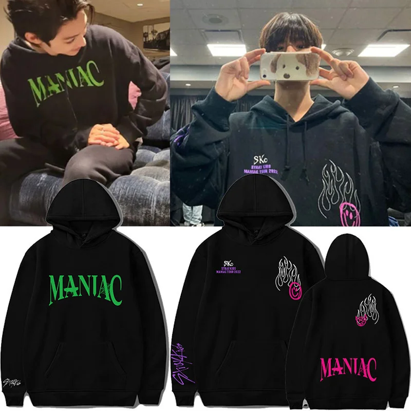 Stray Kids MANIAC Concert Neck Round Hoodie