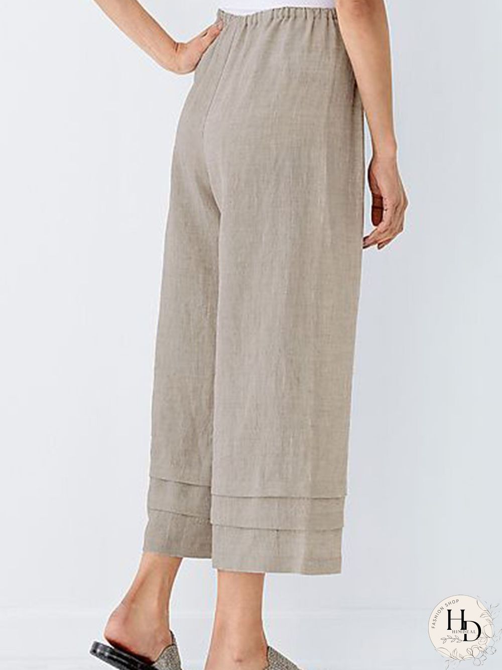 Simple & Basic Cotton-Blend Pants