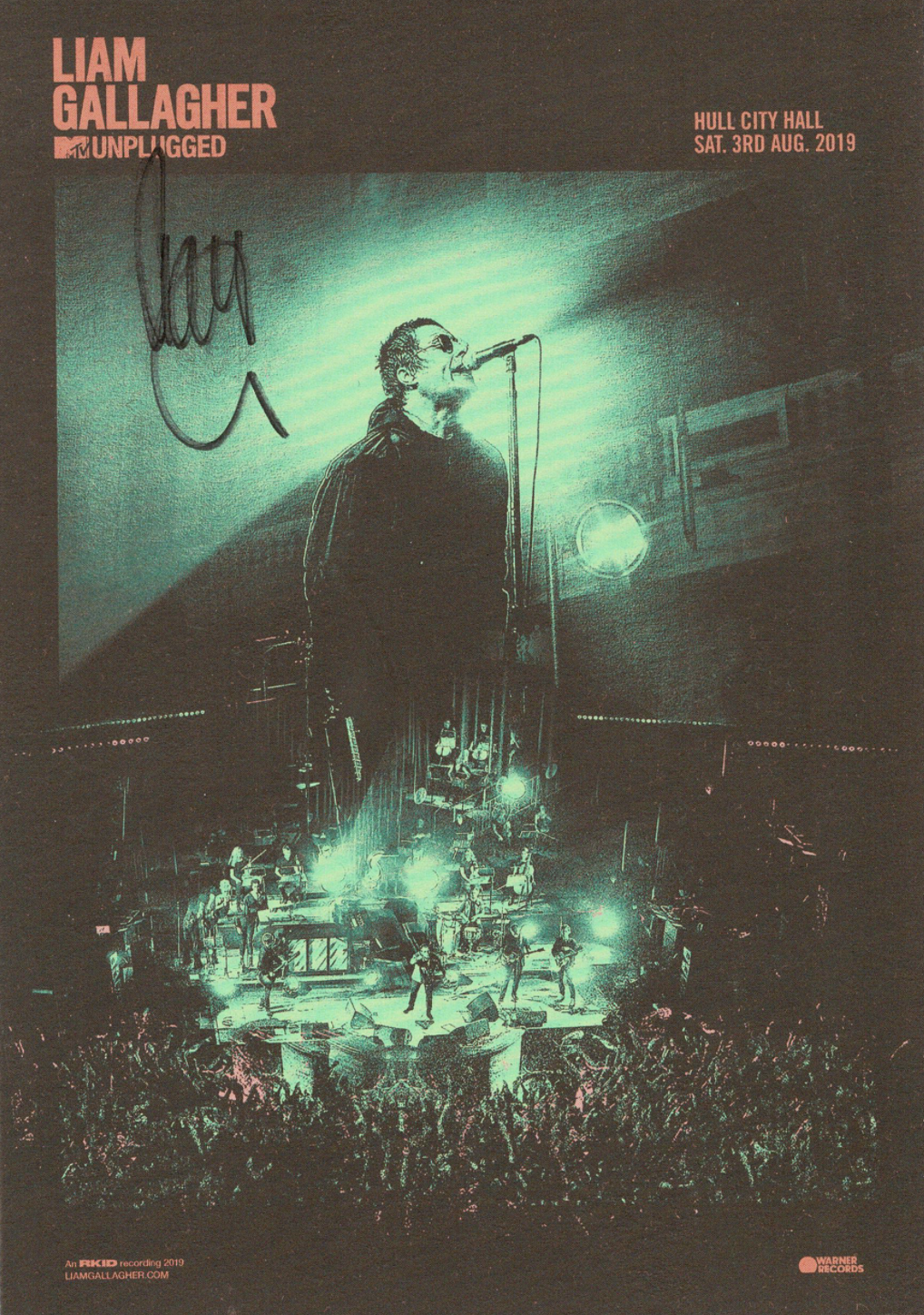 Liam Gallagher signed autographed lithograph poster! Guaranteed Authentic! 14055