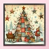 Xmas Tree-11CT Stamped Cross Stitch 50*50cm/19.69*19.69in