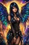 Luxury AB Velvet Diamond Painting Kit - Dark Angel