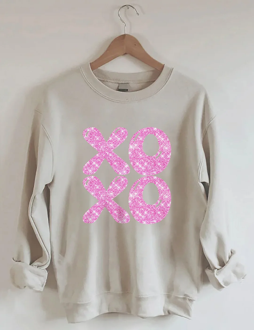 Glitter XOXO Valentines Day Sweatshirt