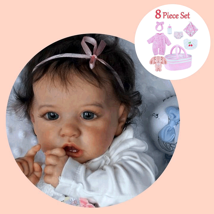 Super Realistic  12'' Newborn Full Body Silicone Vinyl Truly Reborn Baby Doll Girl Alina , Adorable Mini Baby Doll By Rsgdolls®：Realistic Reborn Baby Dolls By Rsgdolls®