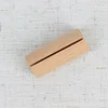 10 Pack | 2" Natural Farmhouse Cylindrical Wooden Place Card Holders, Rustic Table Number Stands