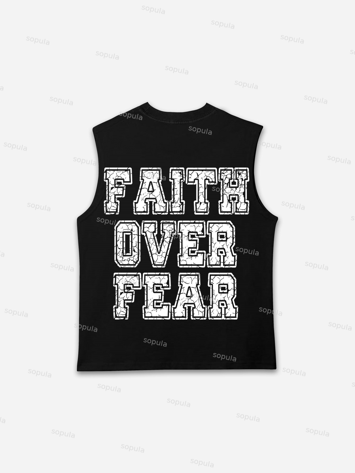 Faith Over Fear Print Tank Top