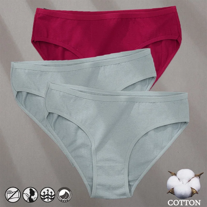 Cotton Panties Jacquard Design Pattern Women Panties Underwear Sexy Female Lingerie Briefs Solid Color Intimate Pantys for Woman
