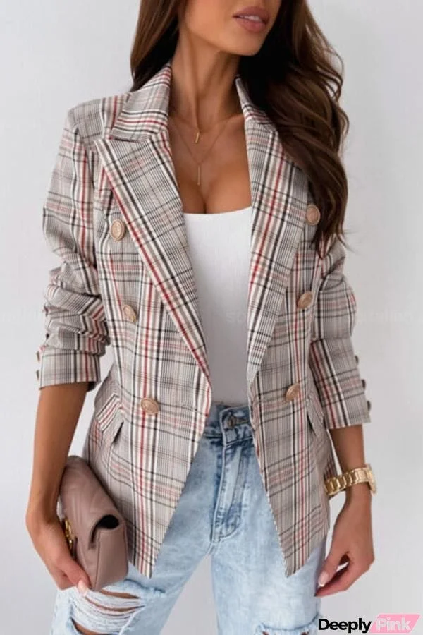 Plaid Suit Jacket