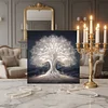 (Framed)Diamond Painting -DIY Round Drill Tree of Life with Frame(25x25cm)