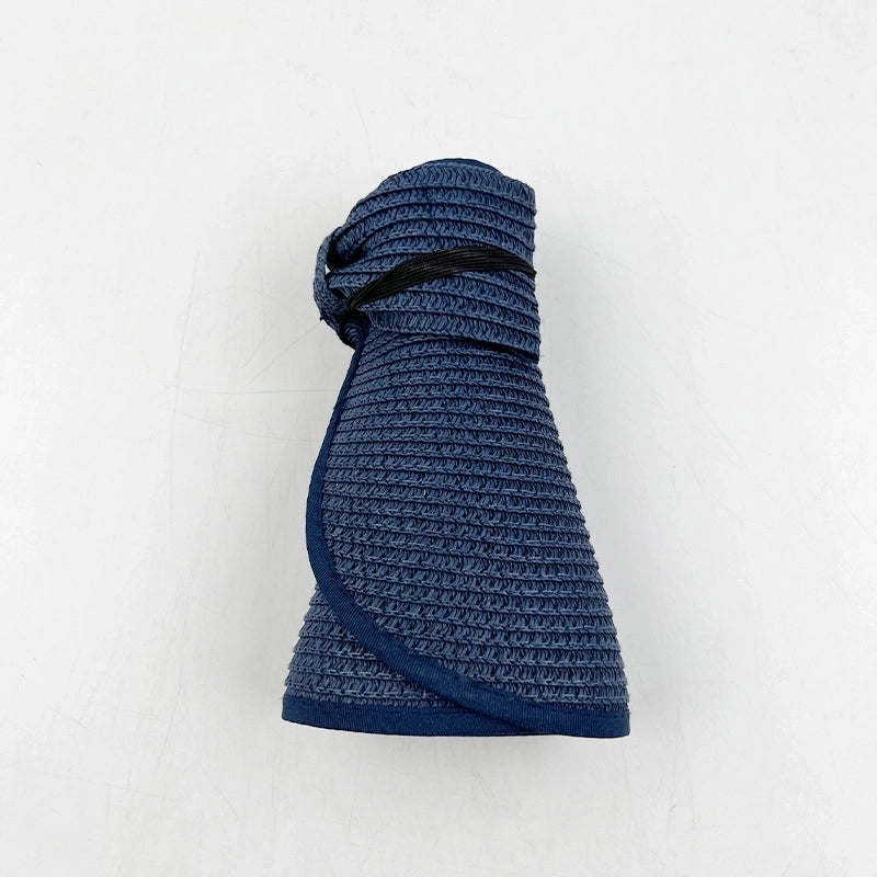 Women’s Vacation Solid Color Big Eaves Straw Hat