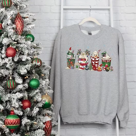 HP Christmas SLYTHER IN Coffee Sweatshirt