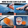 Laopypor Car Clay Bars Auto Detailing,4 Pack 400g, Premium Grade Magic Clay Bar Cleaner Kit Auto Wash Bars with Washing and Adsorption Capacity for Cars, Boat and Bus