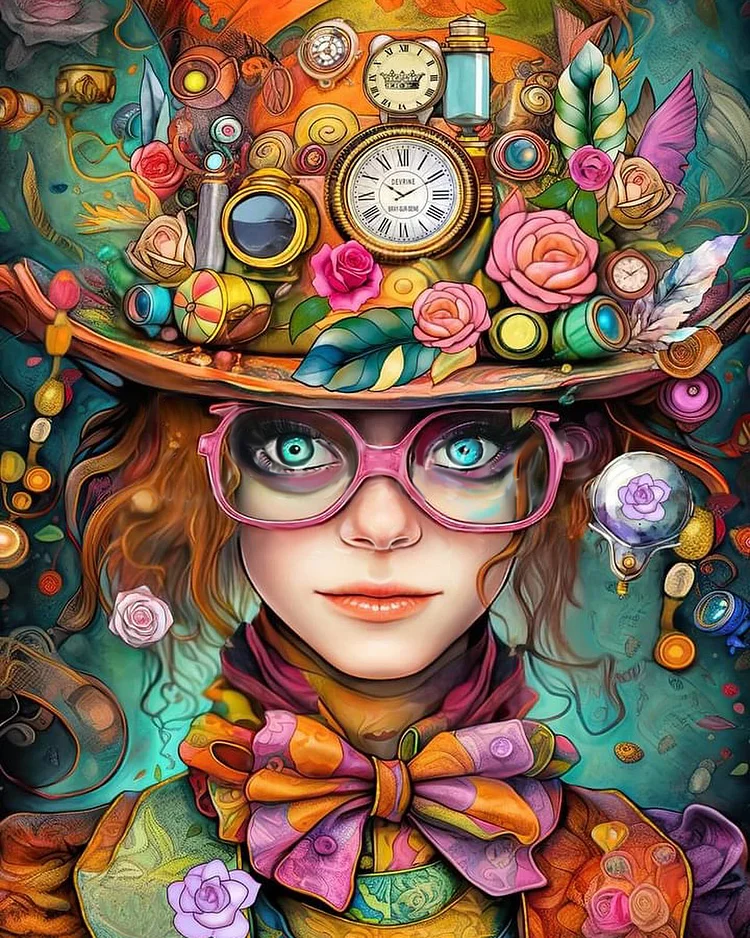 Mad Hatter 40*50CM(Canvas) Diamond Painting gbfke