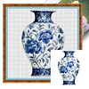 (Multi-Style) Blue And White Porcelain-11CT Stamped Cross Stitch 40*40cm/15.75*15.75in