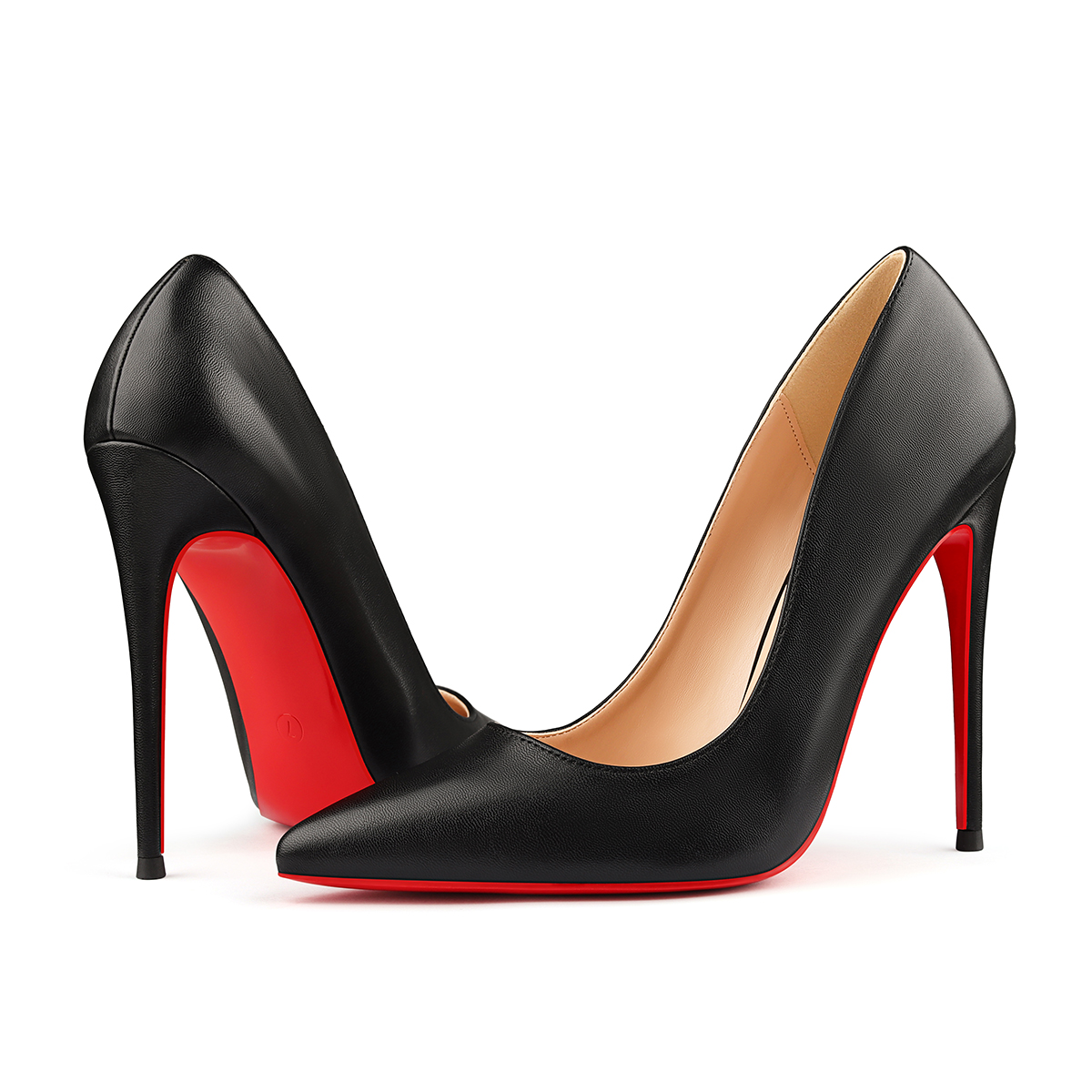 120mm Women's Red Bottom High Heels Party Wedding Matte Pumps-MERUMOTE