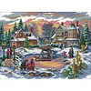 (US Only)Landscape Printed Cross Stitch Kit 55x43cm DIY 14CT Thread Art Needlework