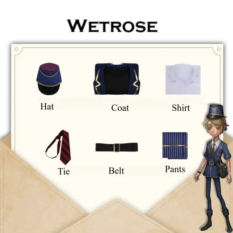 [Wetrose] Pre-Order Identity V Postman Victor Granz Signal Uniform Game Outfit Cosplay Costume