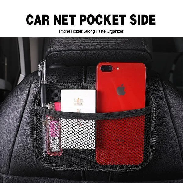 Car Self-adhesive Storage Net Bag