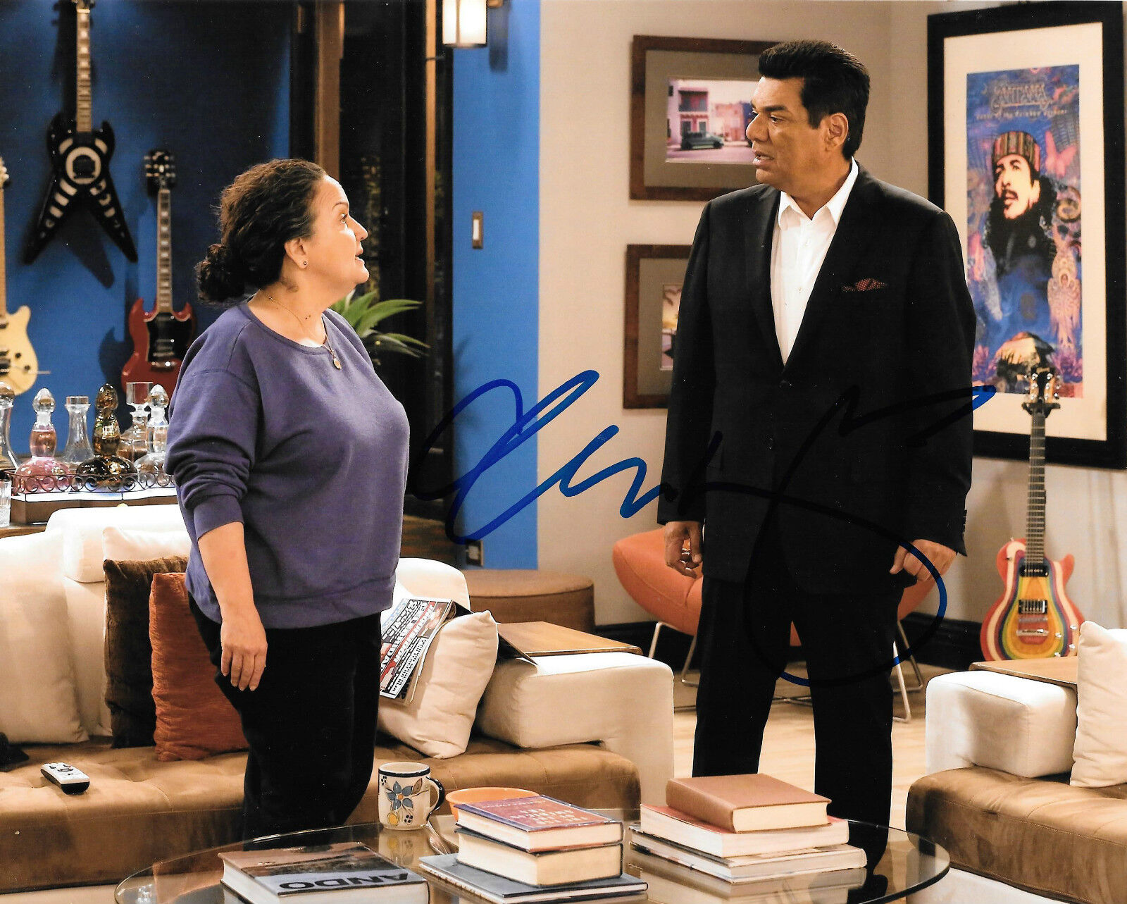 GFA Stand-Up Comedian * GEORGE LOPEZ * Signed 8x10 Photo Poster painting G3 PROOF COA