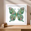 5D DIY Partial Special Shaped Drill Diamond Painting Kit Butterfly Decor With Frame Kit 18x18cm