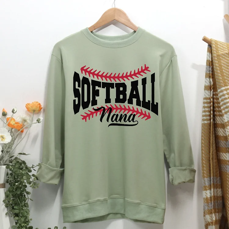 softball Women Casual Sweatshirt-Annaletters