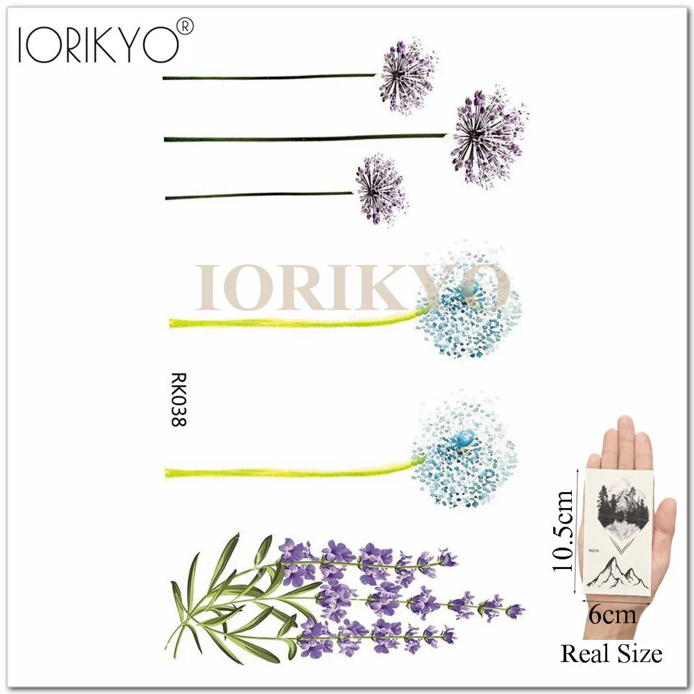 Cartoon Water Color Girls Tattoo Stickers Temporary Children Tattoo Women Stickers Ocean Jellyfish Beauty Flash Tatoos Cute