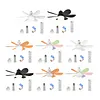 40w/200-2000lm Small Ceiling Fan with Lights with Remote Control Breeze Fan Light Three Color Temperature Options for Living Room Study & Household Use