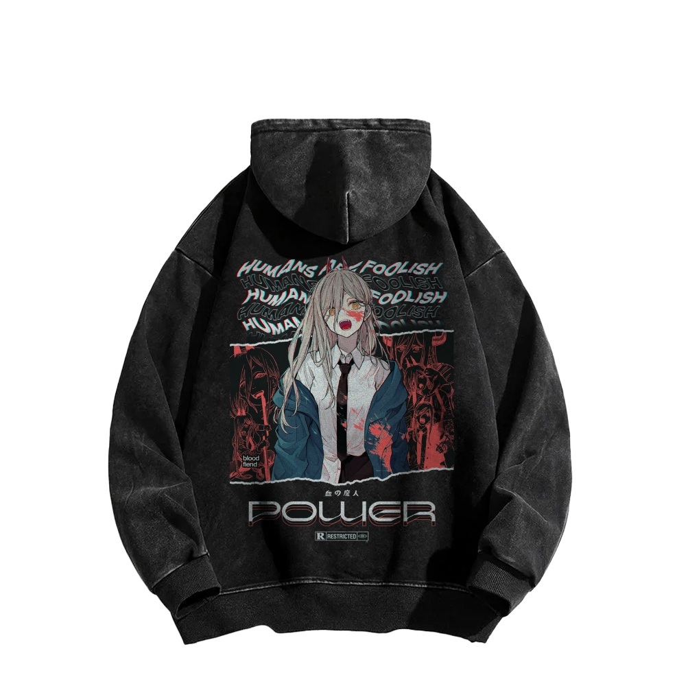 Power Vintage Hoodie | Chainsaw Man