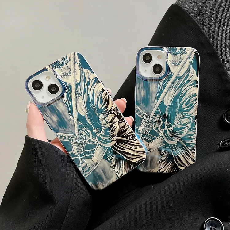 One Piece Zoro Laser Phone Case For Iphone weebmemes