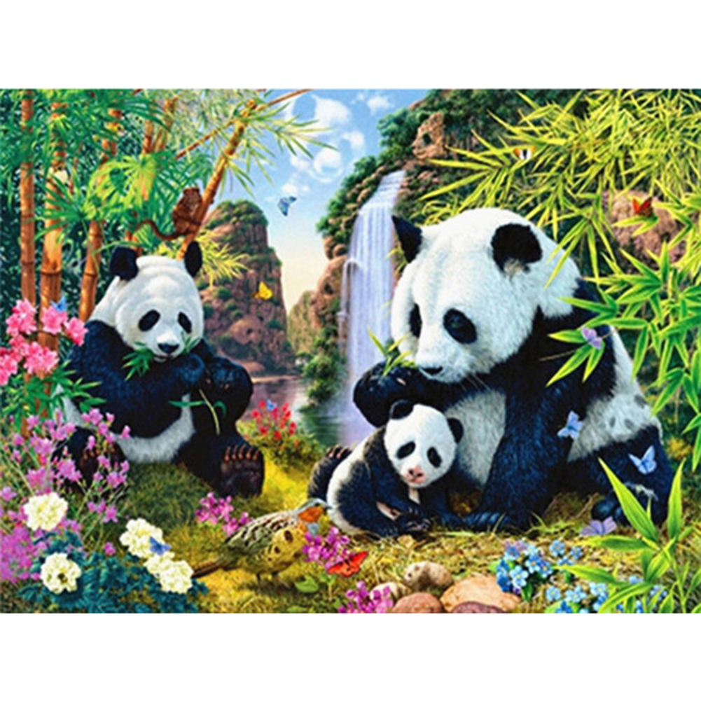 

50*40CM - Square Drill Diamond Painting - Panda, 501 Original