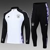 Joyfball 2024/2025 Germany Half-Pull Training Suit White Football Shirt 1:1 Thai Quality