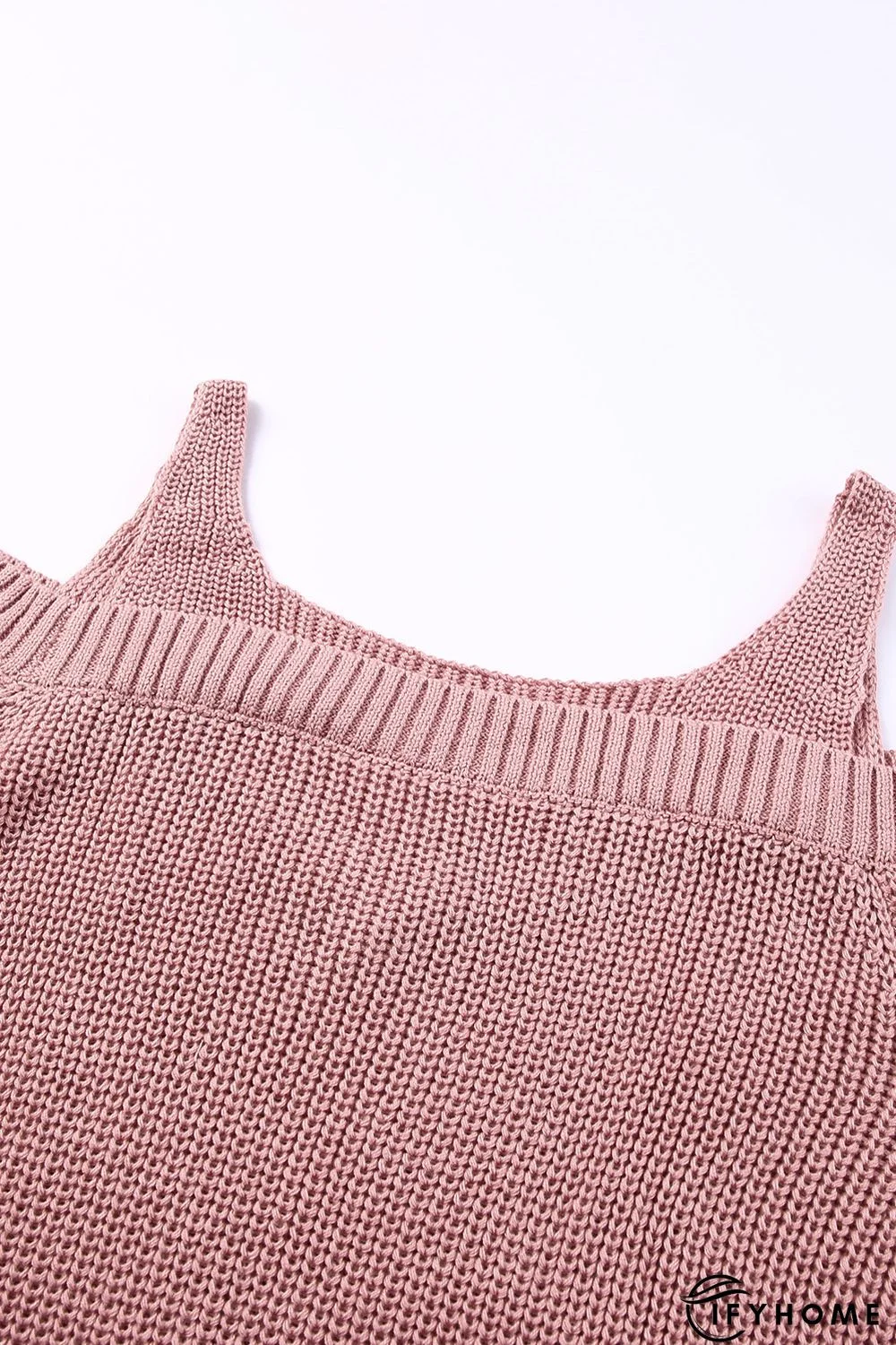 Pink Dew Shoulder Juliette Knitted Sweater | IFYHOME