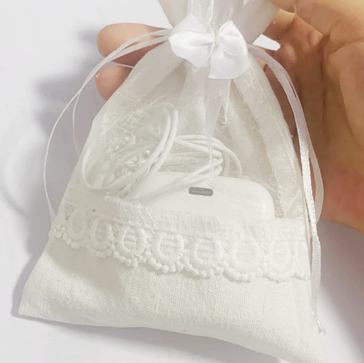 20pcs Lace Jute Organza Favor Gift Bags